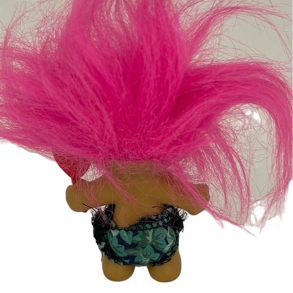 Russ Berries Fushia Pink Hair Troll 3" Shorts You'Re So-O-O Huggable Sign (pre-o - Picture 3 of 5